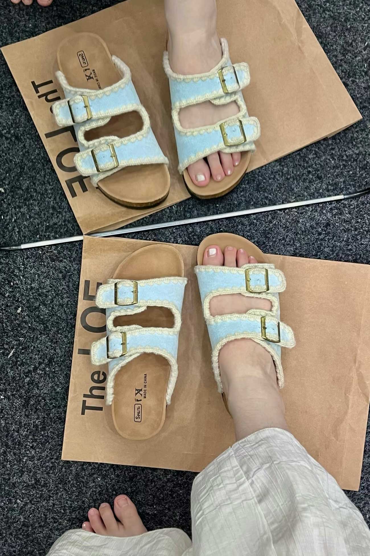 A Vintage Style Sandals with Delicate Timeless Details