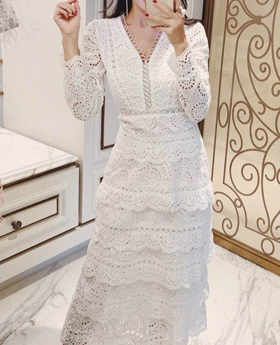 A Vintage Style Dress with Delicate Timeless Details