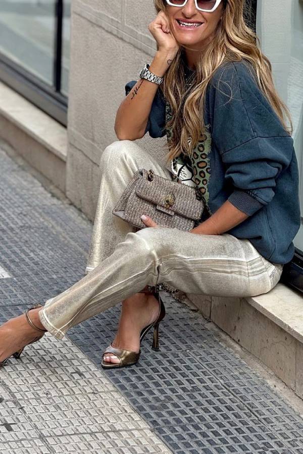 A Vintage Style Pants with Delicate Timeless Details