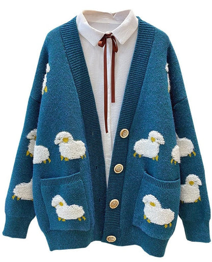 Well Tailored Cardigan with a Graceful Silhouette