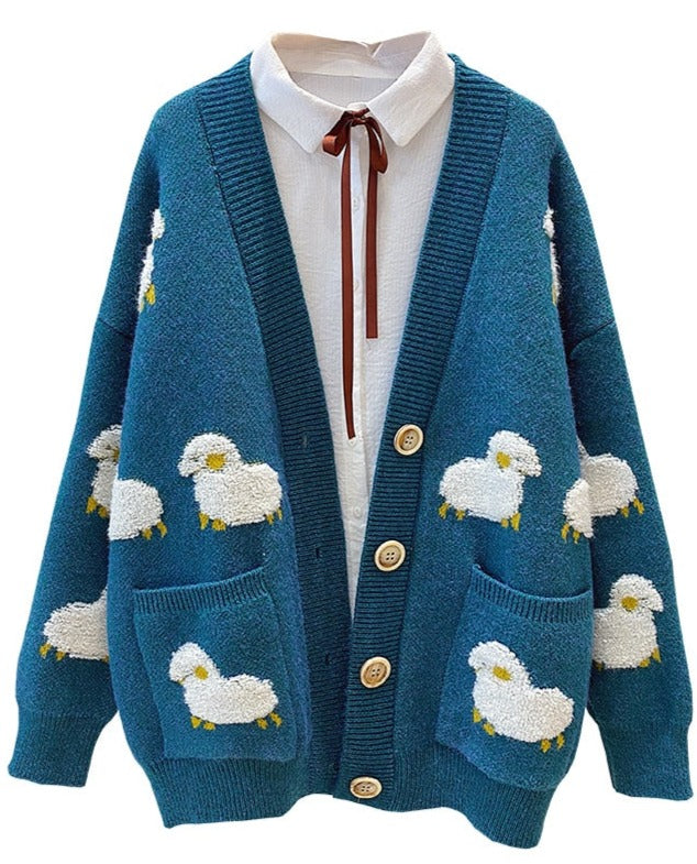 Well Tailored Cardigan with a Graceful Silhouette