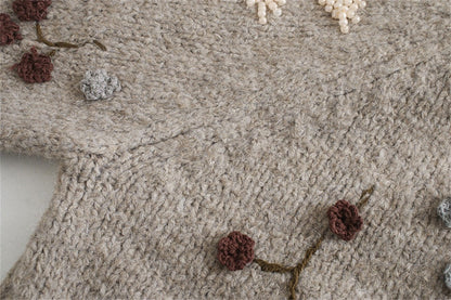 A Vintage Style Sweater with Delicate Timeless Details
