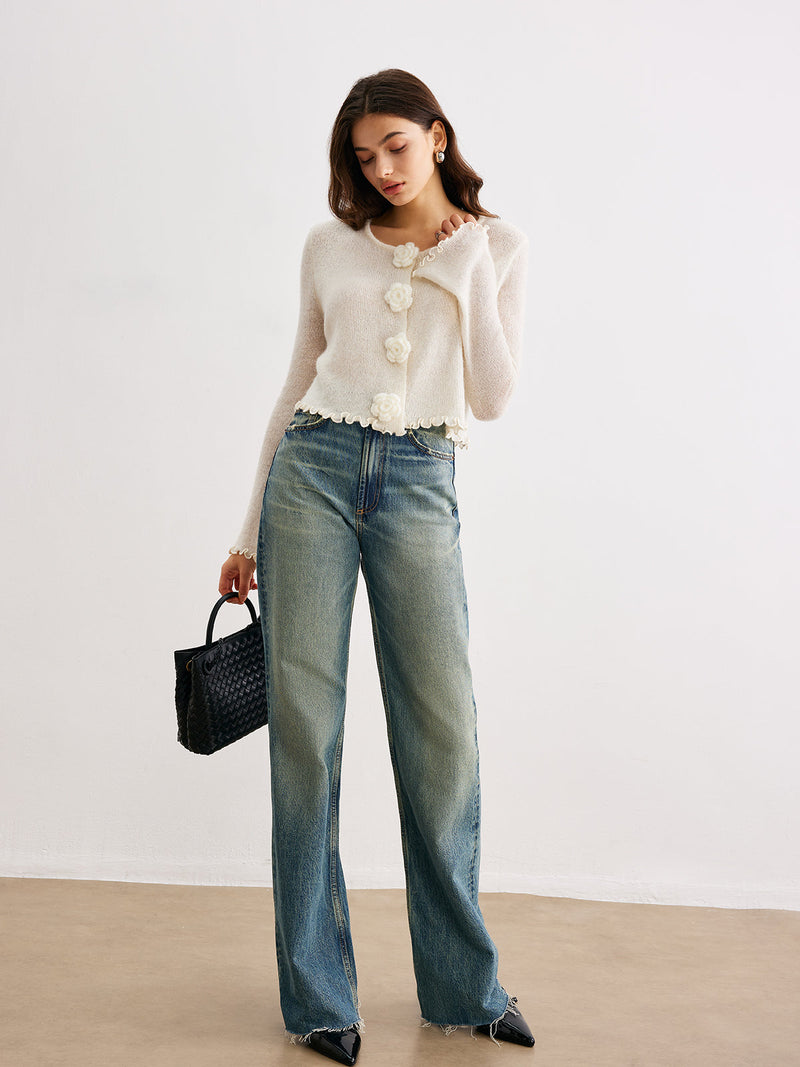 Classic Vintage Cardigan with a Flattering Fit