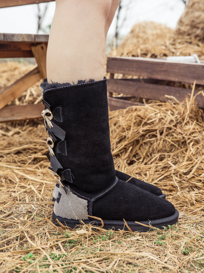 A Vintage Style Boots with Delicate Timeless Details