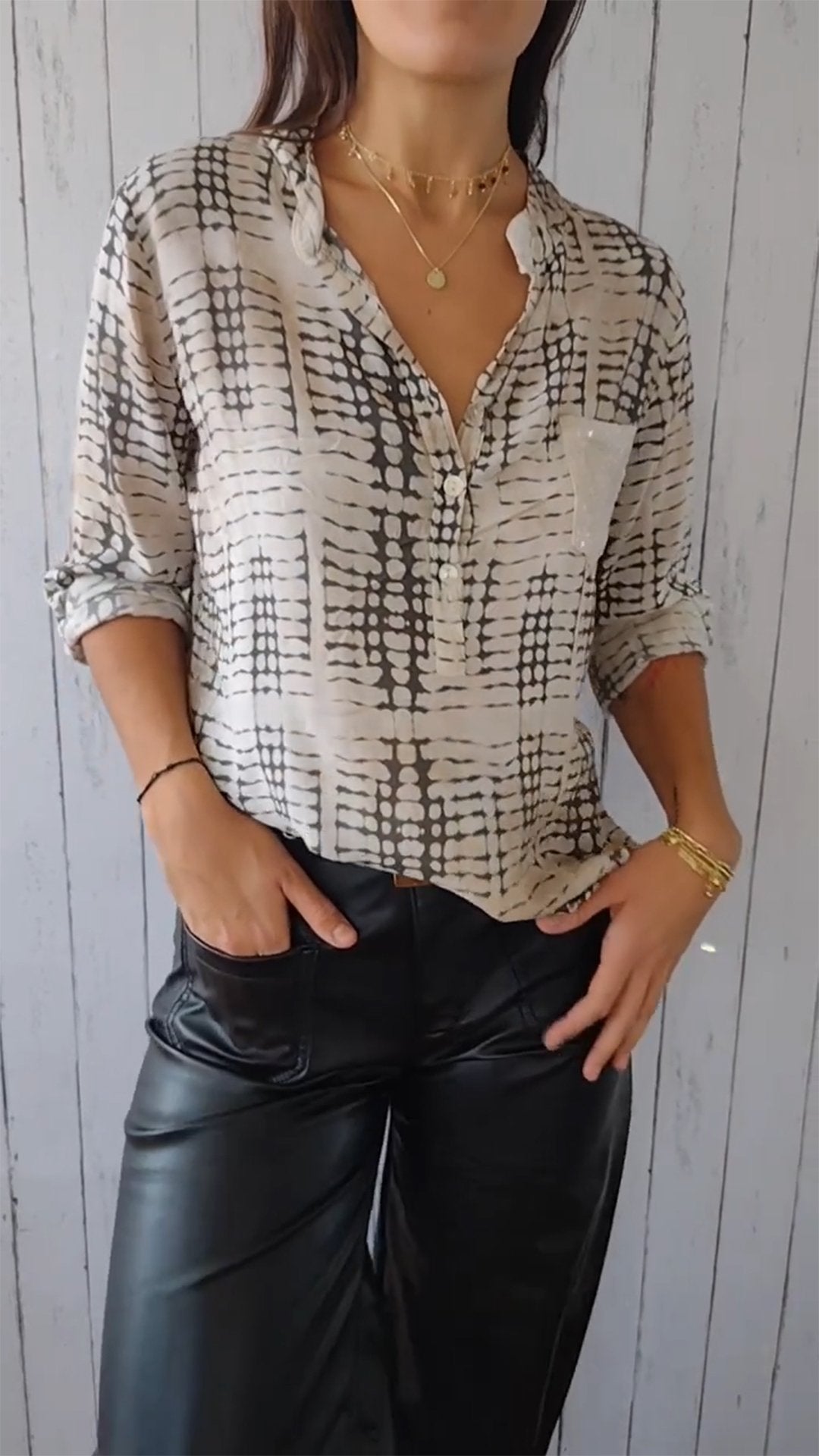 A Vintage Style Shirt with Delicate Timeless Details