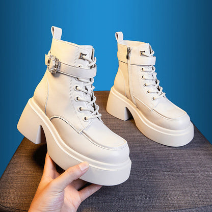 A Vintage Style Boots with Delicate Timeless Details