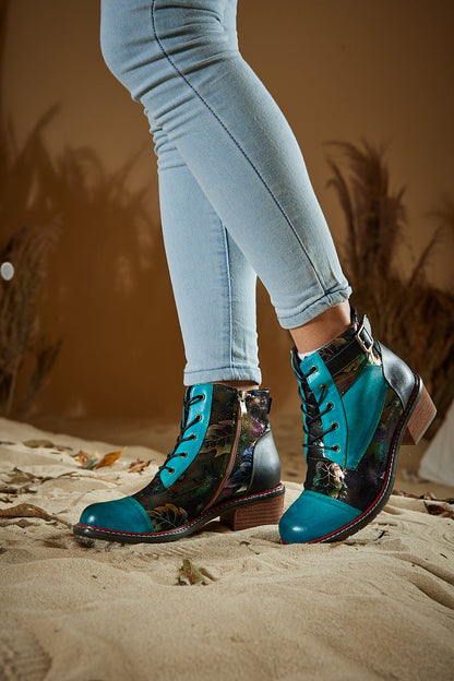 A Vintage Style Boots with Delicate Timeless Details
