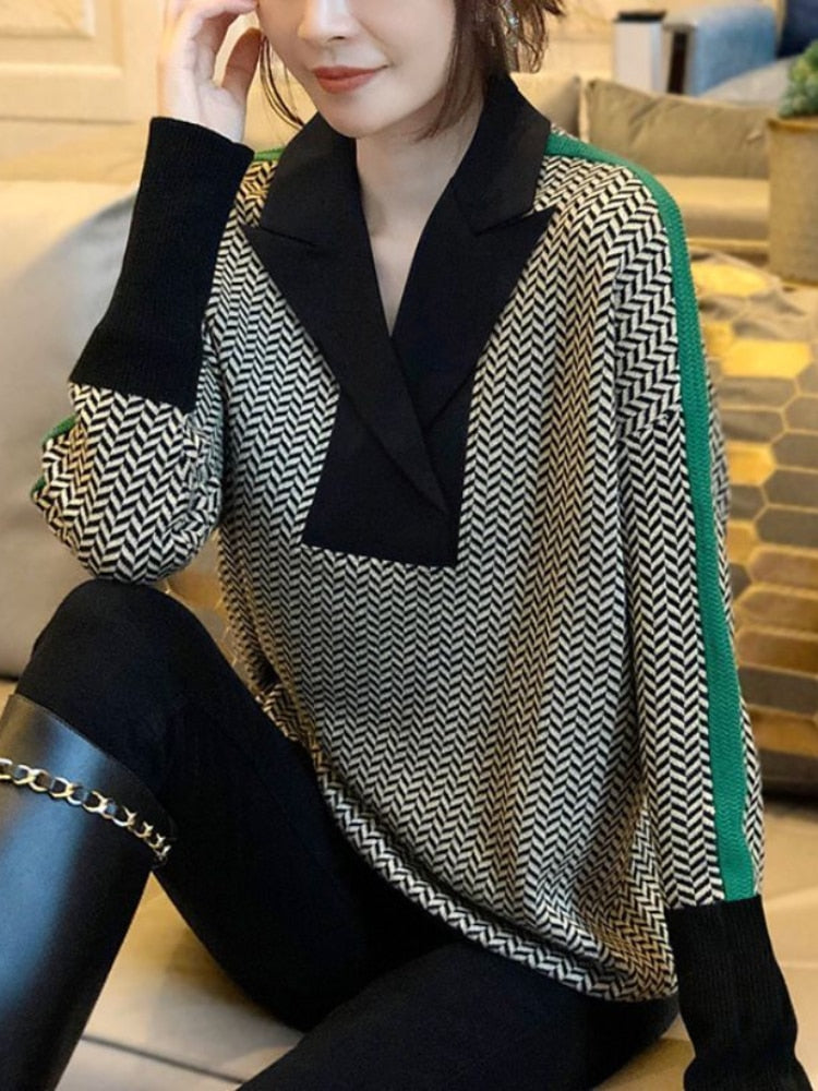 Vintage Inspired Sweater with a Contemporary Edge