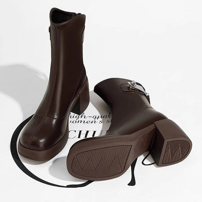 A Vintage Style Boots with Delicate Timeless Details