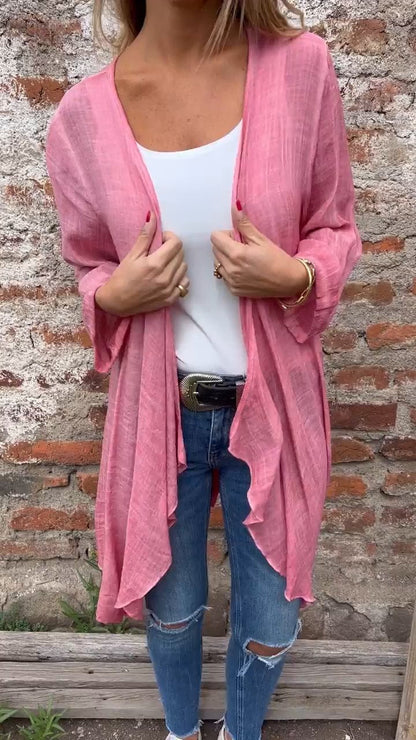 Well Tailored Cardigan with a Graceful Silhouette