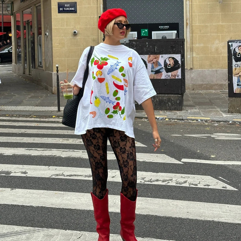 A Vintage Style T-Shirt with Delicate Timeless Details