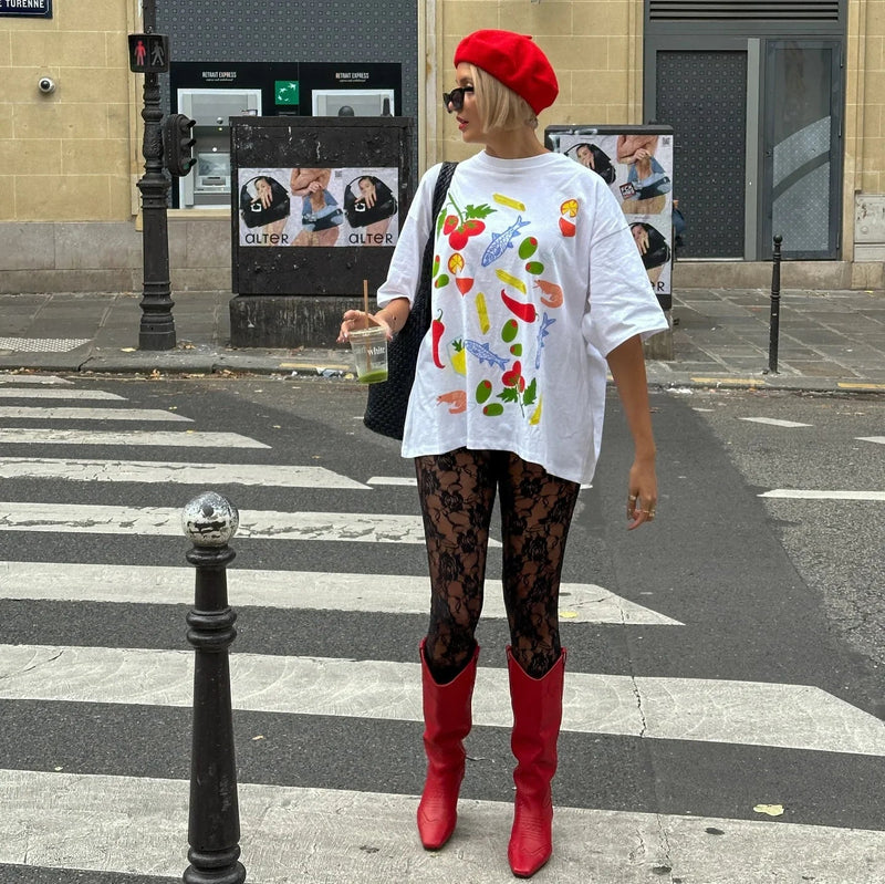 A Vintage Style T-Shirt with Delicate Timeless Details