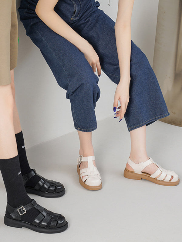 A Vintage Style Sandals with Delicate Timeless Details