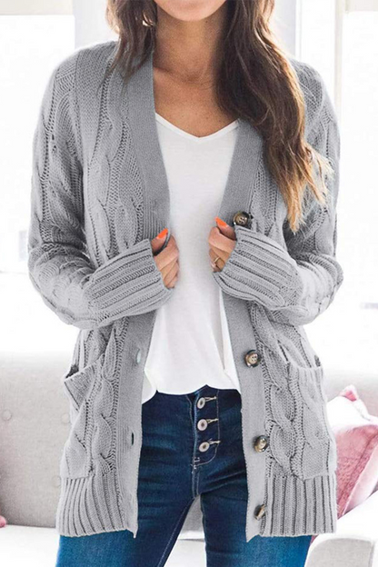 Well Tailored Cardigan with a Graceful Silhouette
