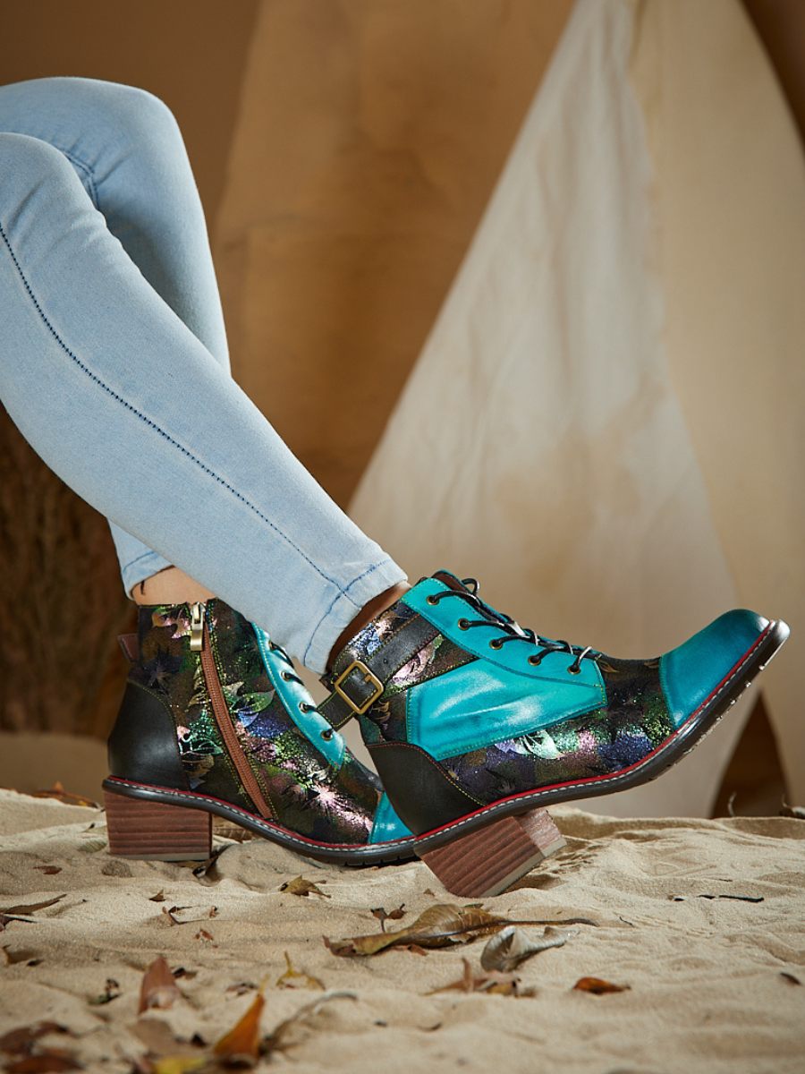 A Vintage Style Boots with Delicate Timeless Details
