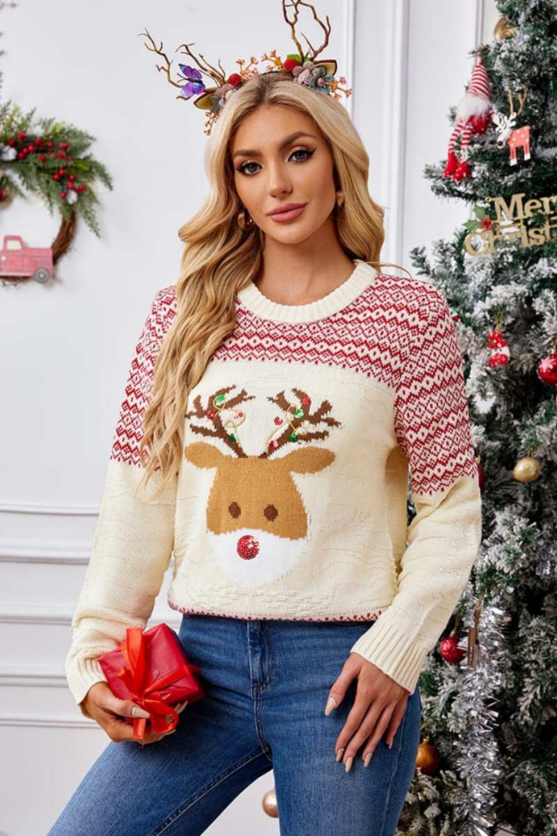 Classic Vintage Sweater with a Flattering Fit