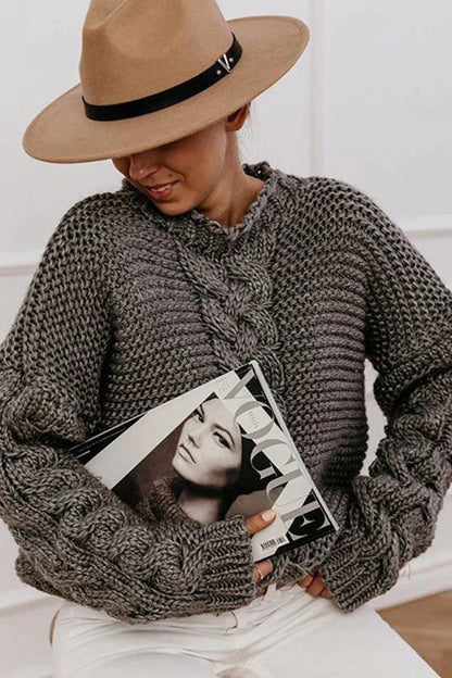 A Vintage Style Sweater with Delicate Timeless Details