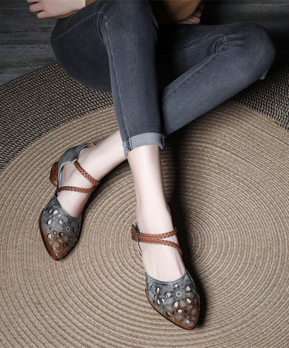 A Vintage Style Sandals with Delicate Timeless Details