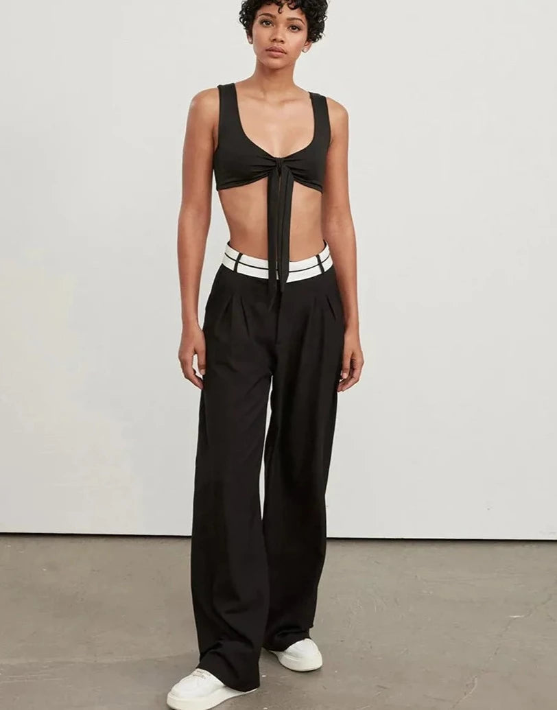A Vintage Style Pants with Delicate Timeless Details