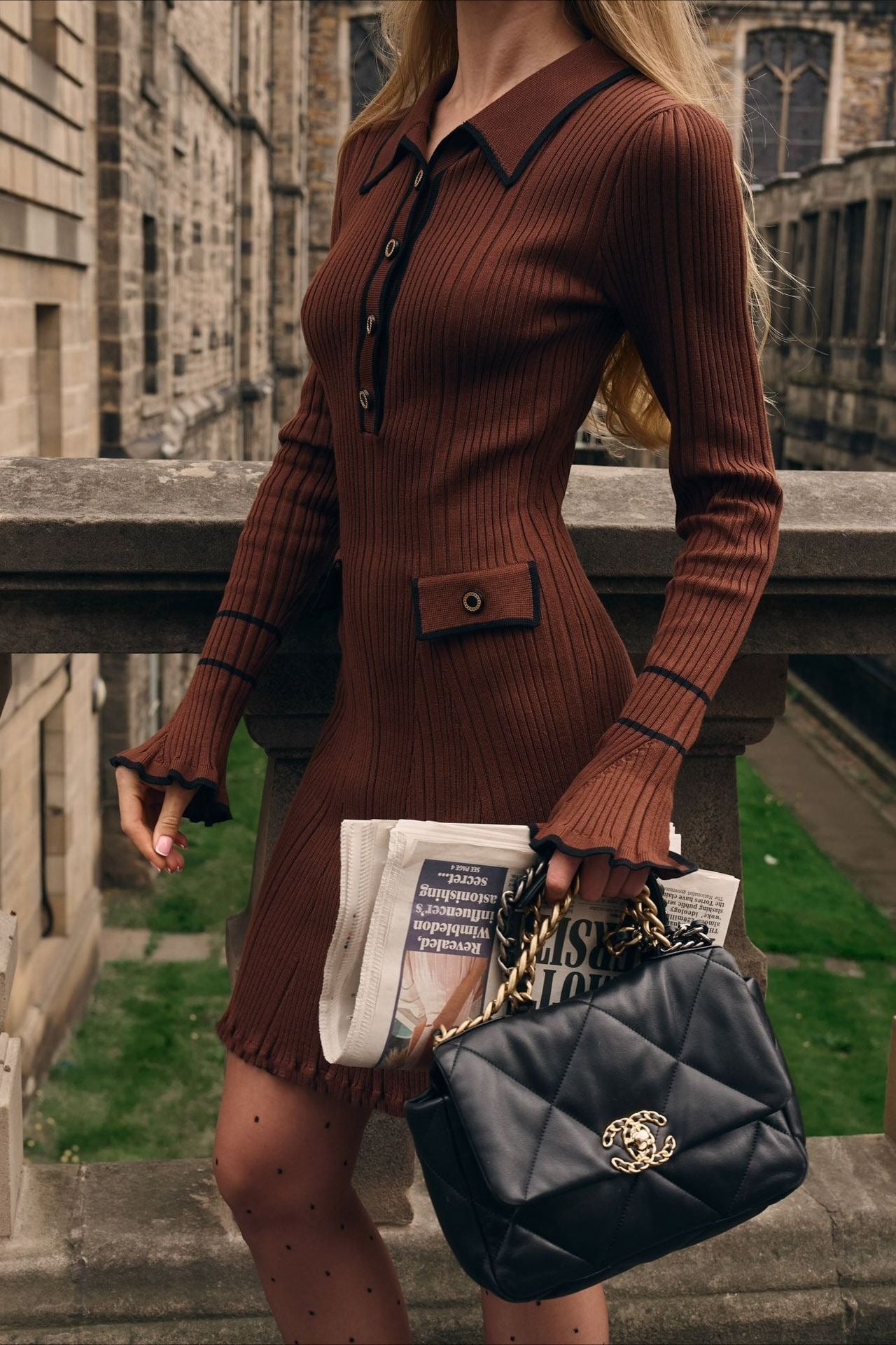 A Vintage Style Sweater with Delicate Timeless Details