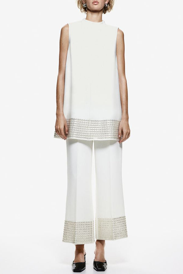 A Vintage Style Pants with Delicate Timeless Details