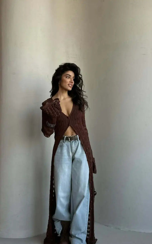 A Vintage Style Cardigan with Delicate Timeless Details