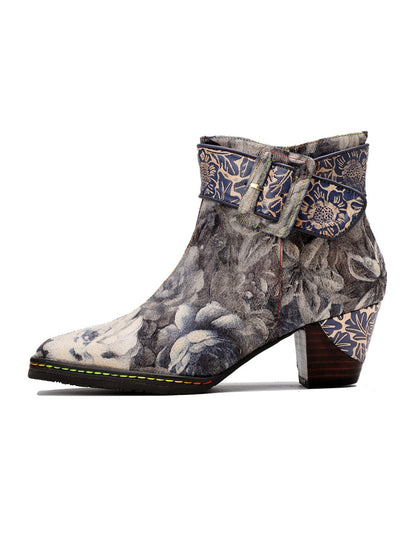 A Vintage Style Boots with Delicate Timeless Details