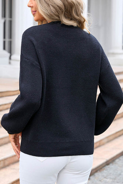 A Vintage Style Sweater with Delicate Timeless Details