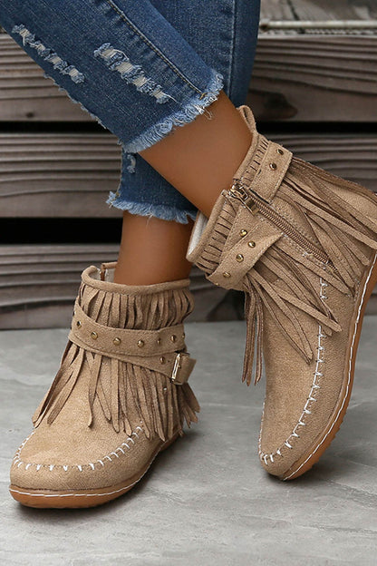 A Vintage Style Boots with Delicate Timeless Details