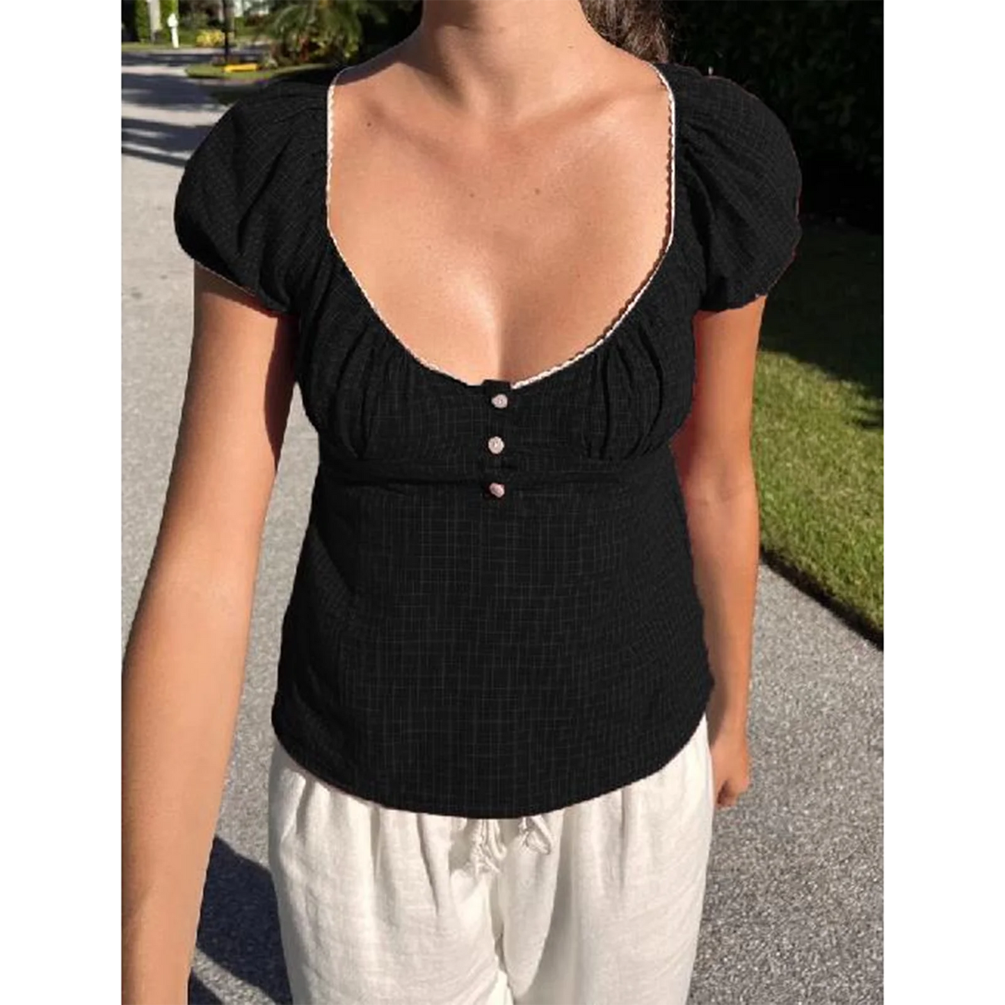 A Vintage Style Top with Delicate Timeless Details