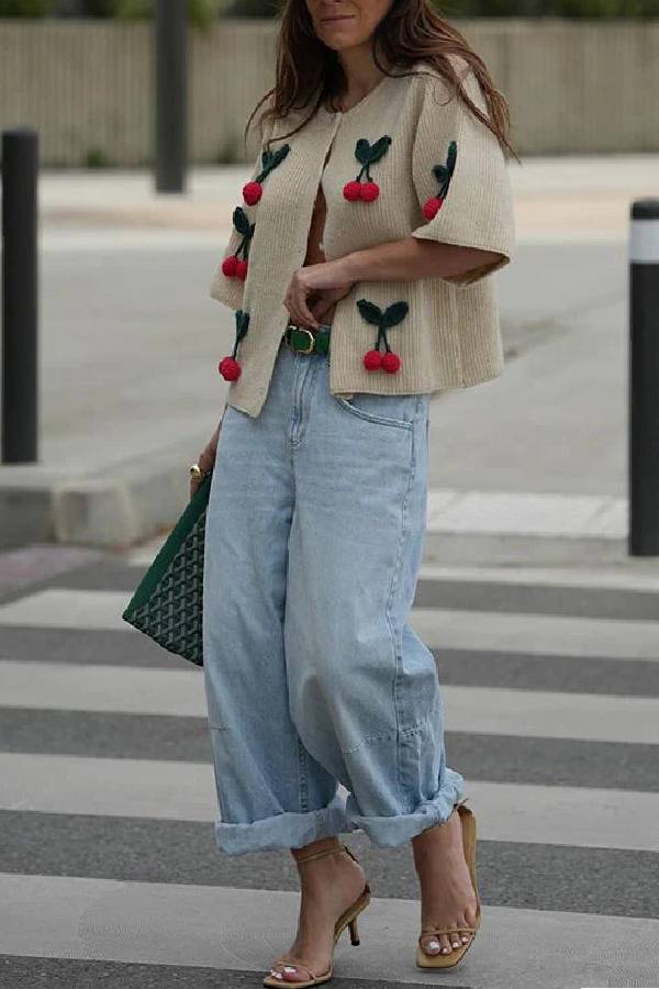 A Vintage Style Sweater with Delicate Timeless Details