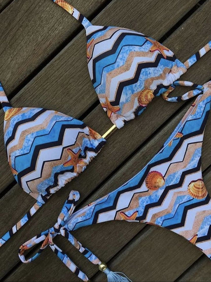 Classic Vintage Bikini with a Flattering Fit