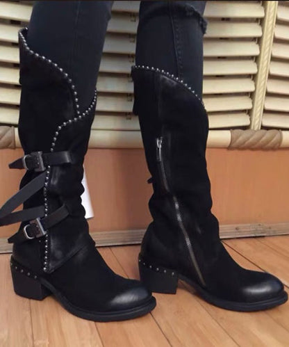 A Vintage Style Boots with Delicate Timeless Details