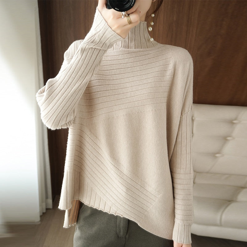 Well Tailored Pullover with a Graceful Silhouette