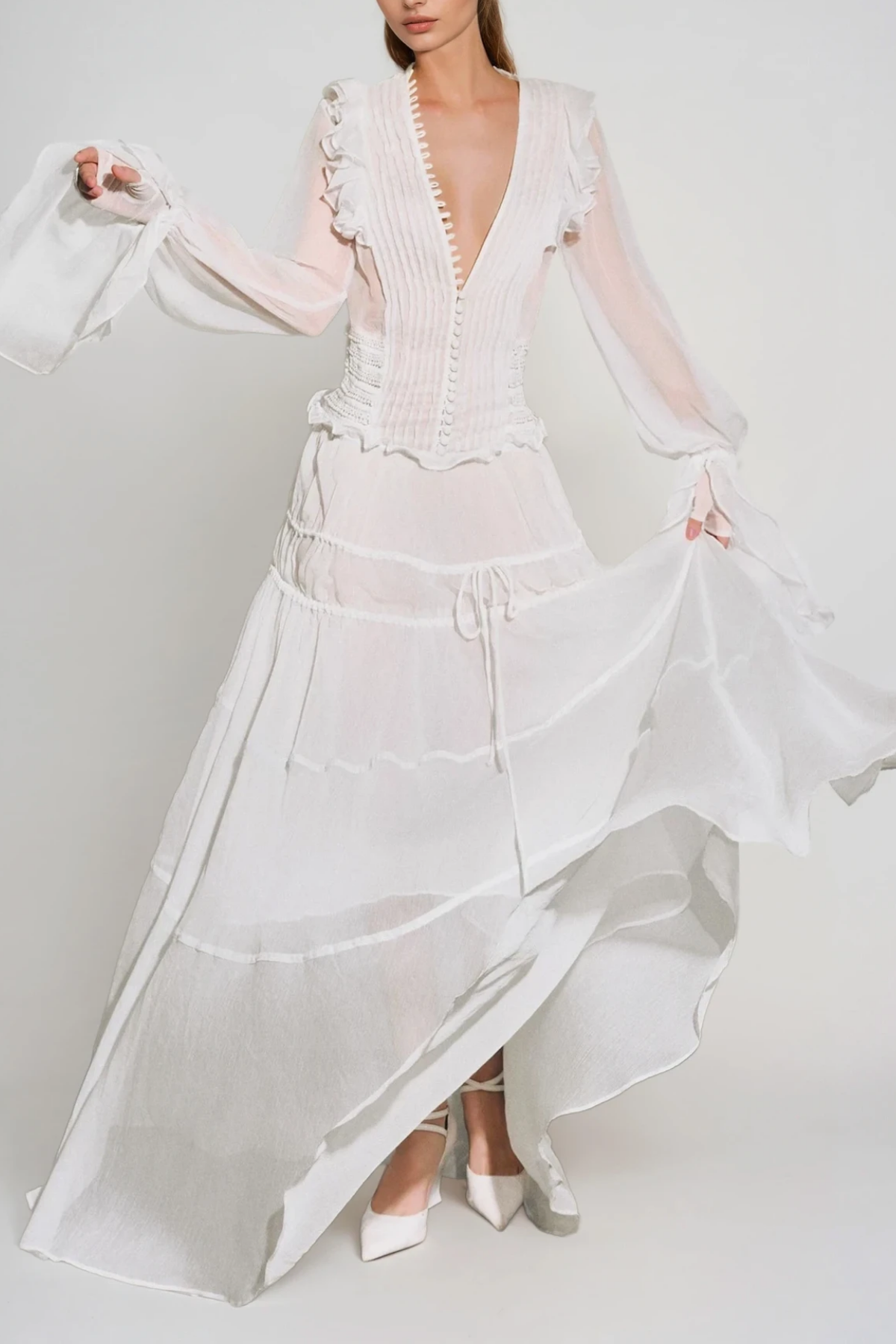 A Vintage Style Dress with Delicate Timeless Details
