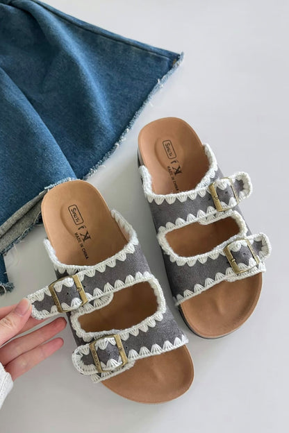 A Vintage Style Sandals with Delicate Timeless Details