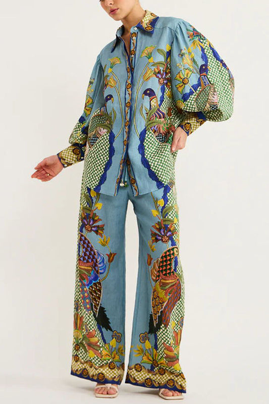 A Vintage Style Pants with Delicate Timeless Details