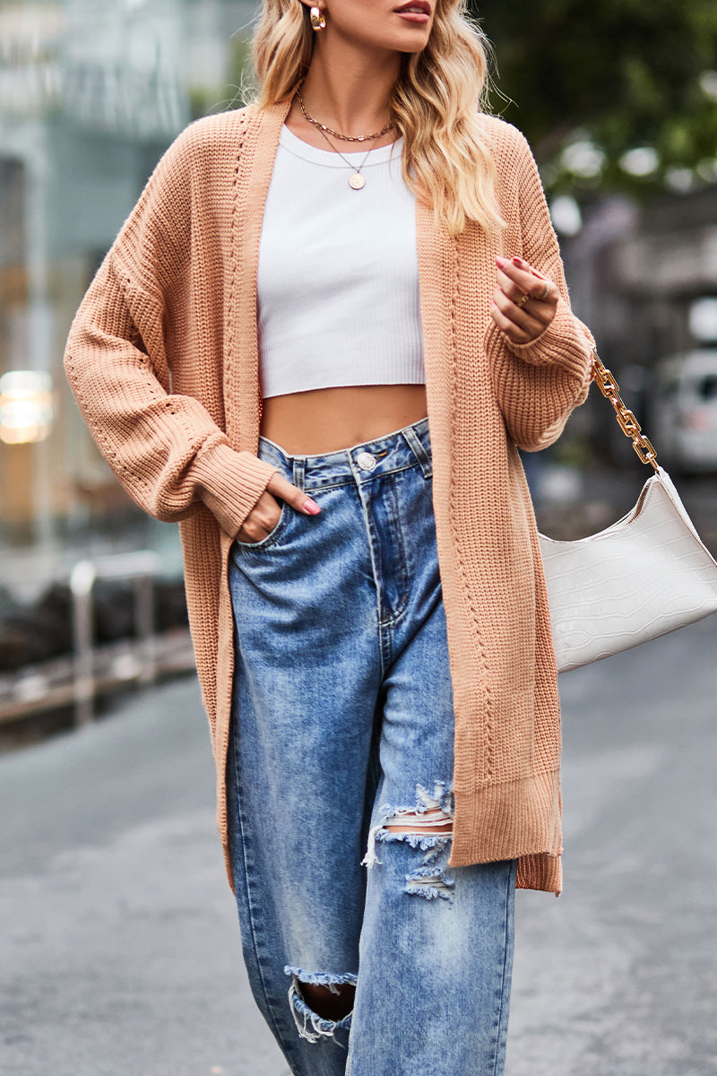 Well Tailored Cardigan with a Graceful Silhouette