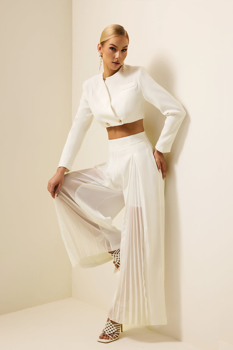 A Vintage Style Pants with Delicate Timeless Details