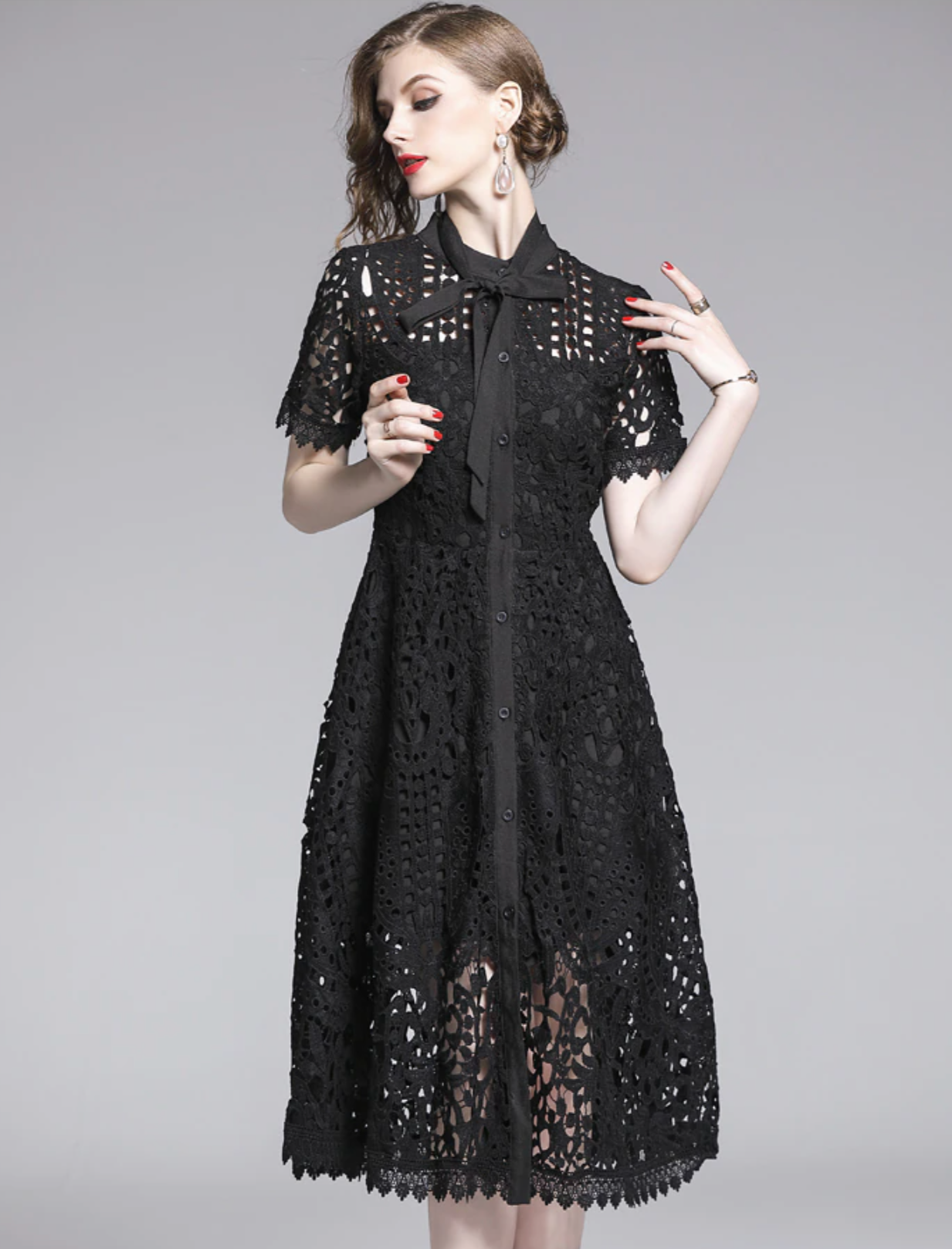 Classic Vintage Dress with a Flattering Fit