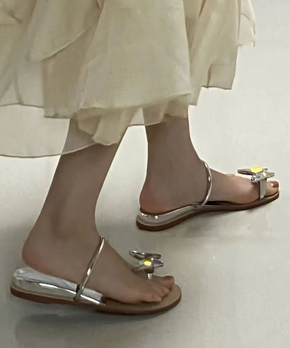 A Vintage Style Sandals with Delicate Timeless Details