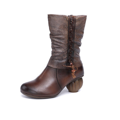 A Vintage Style Boots with Delicate Timeless Details