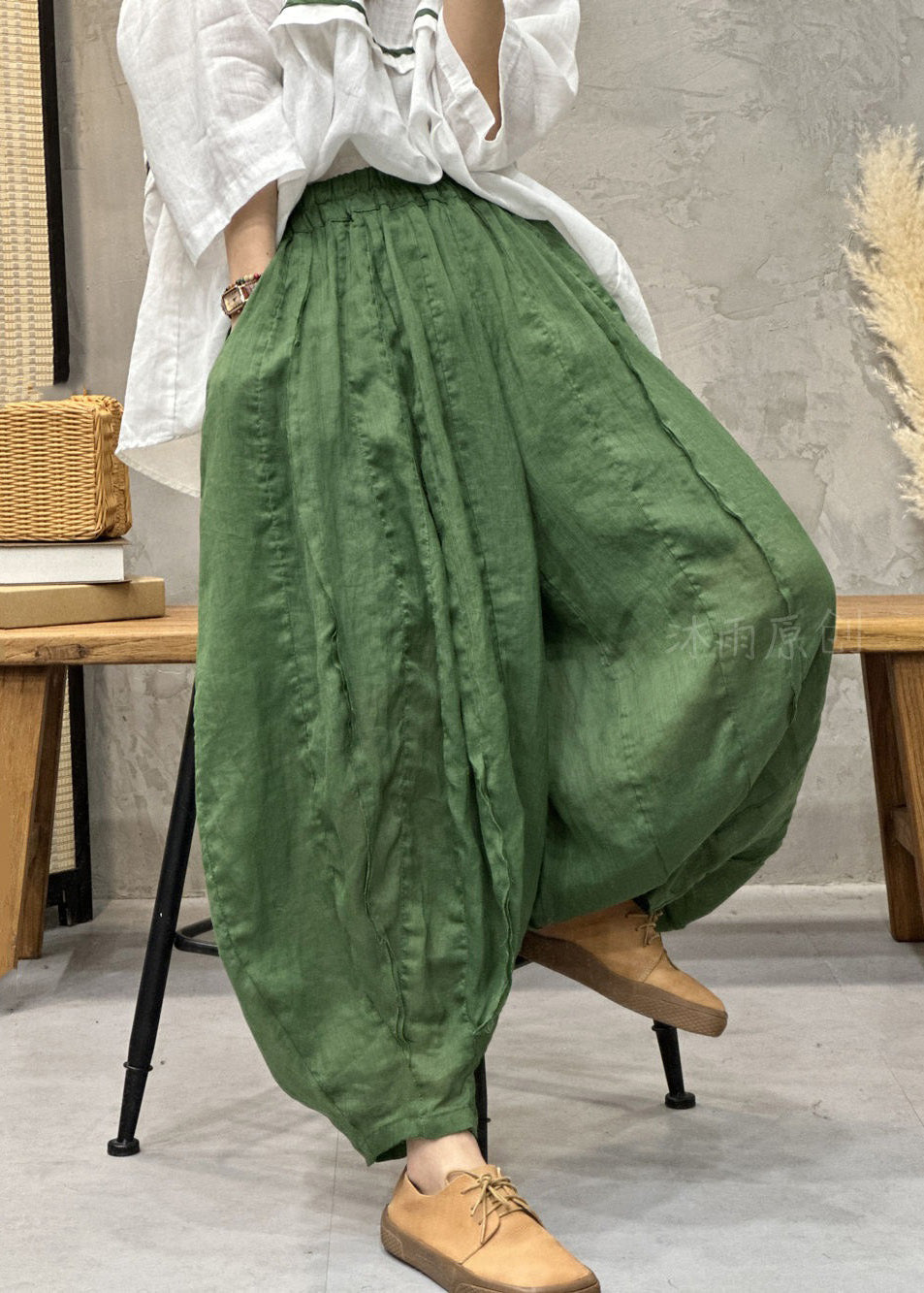 A Vintage Style Pants with Delicate Timeless Details
