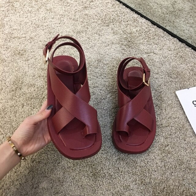 A Vintage Style Sandals with Delicate Timeless Details