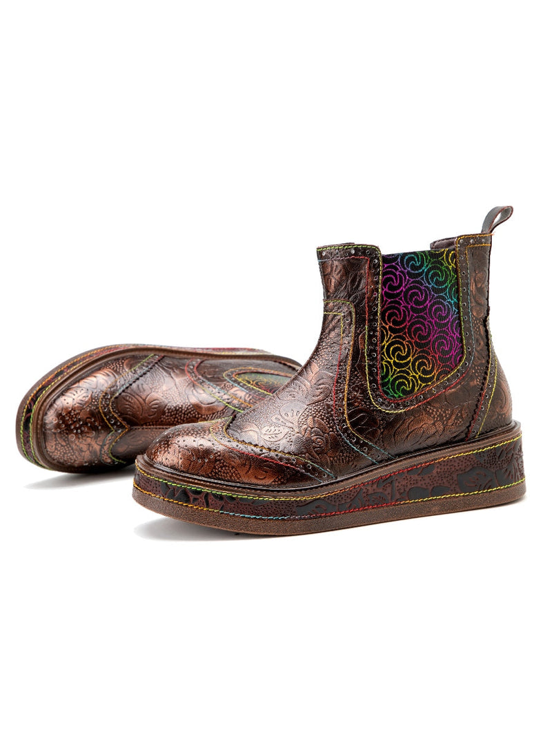 A Vintage Style Boots with Delicate Timeless Details