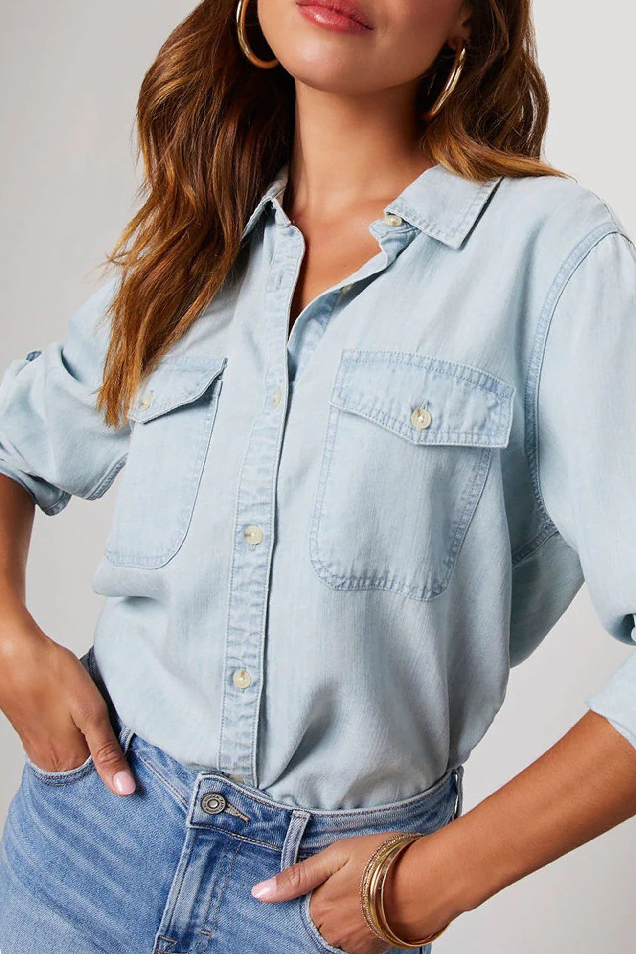 Classic Vintage Blouse with a Flattering Fit
