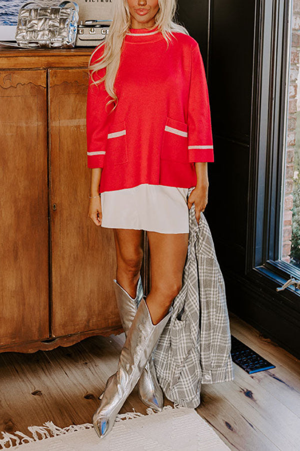 Well Tailored Sweater with a Graceful Silhouette