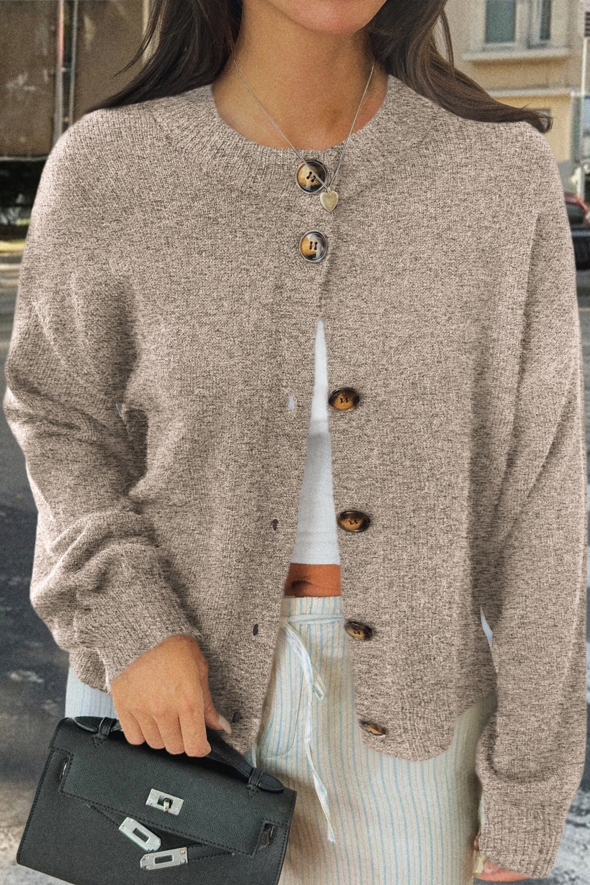 A Vintage Style Cardigan with Delicate Timeless Details