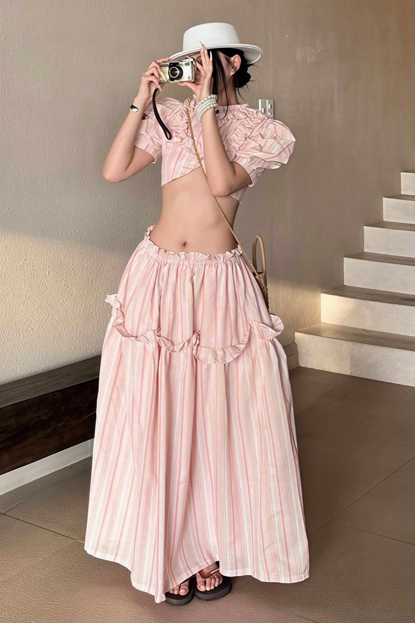 Pink skirt