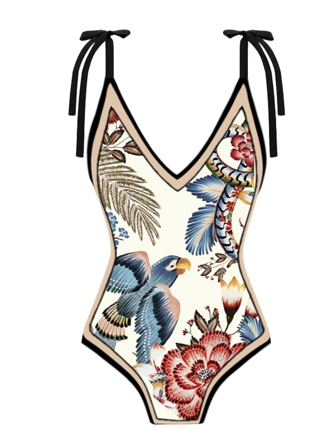 Classic Vintage Swimsuit with a Flattering Fit
